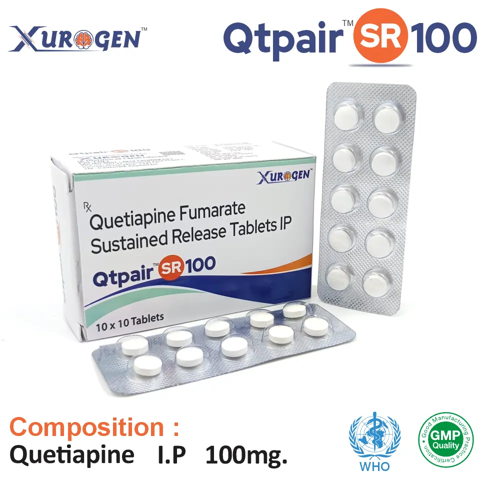 Quetiapine Fumarate 100mg Tablet | Best Price for PCD Pharma Franchise in Psychiatry Care